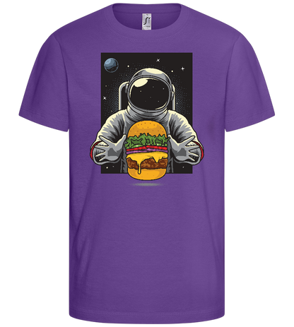 Astroburger Design - Basic kids t-shirt_DARK PURPLE_front