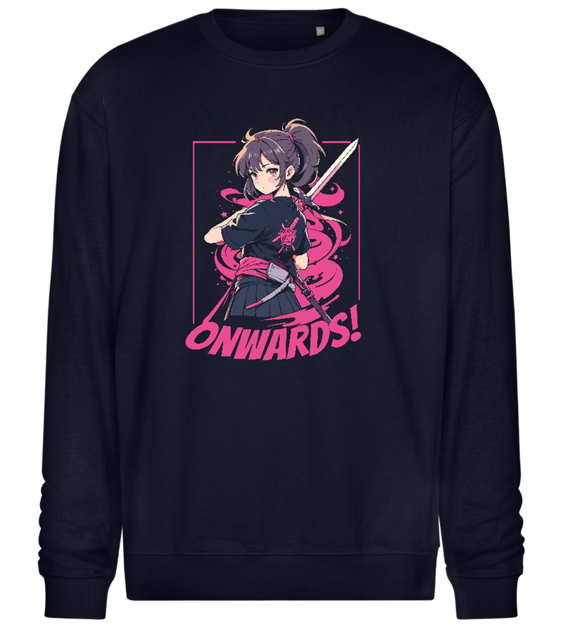 Pink Samurai Design - Comfort Essential Unisex Sweater_FRENCH NAVY_front
