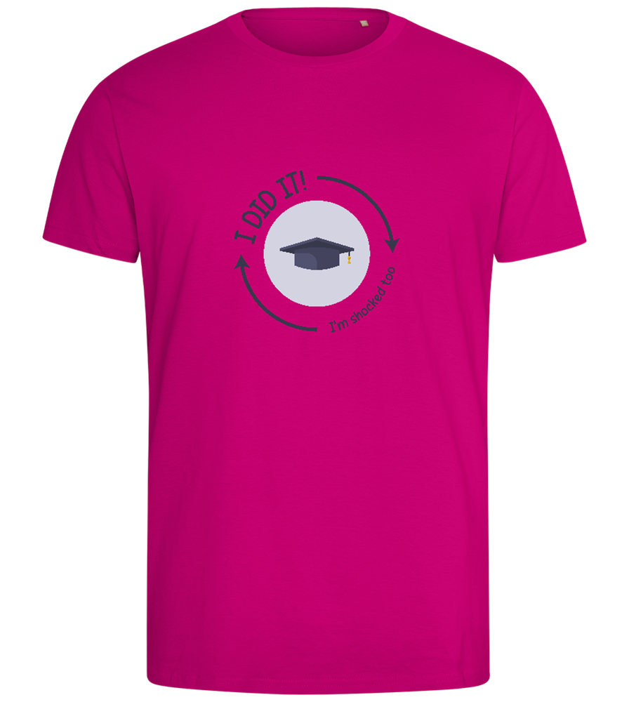 Im Shocked Too Design - Comfort men's fitted t-shirt_FUCHSIA_front