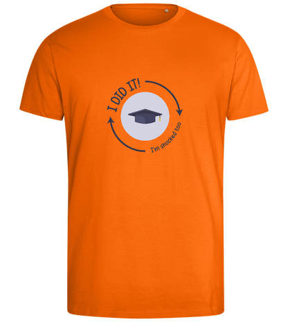 Im Shocked Too Design - Comfort men's fitted t-shirt_ORANGE_front