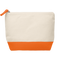 Bicolour Cotton Cosmetic Bag_ORANGE_front