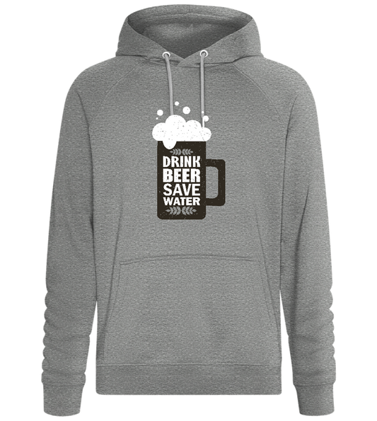 Drink Beer Save Water Beer Mug Design - Comfort unisex hoodie_ORION GREY II_front