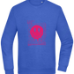 Distorted Pink Smiley Design - Comfort Essential Unisex Sweater_ROYAL_front