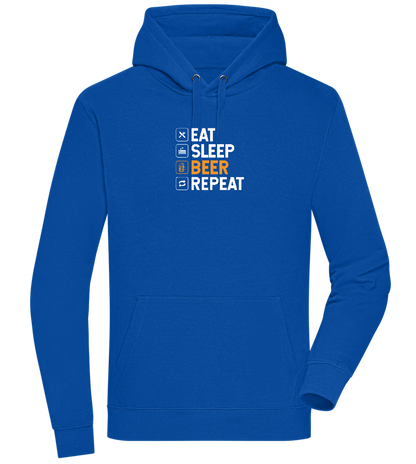 Beer Repeat Design - Premium unisex hoodie_ROYAL_front