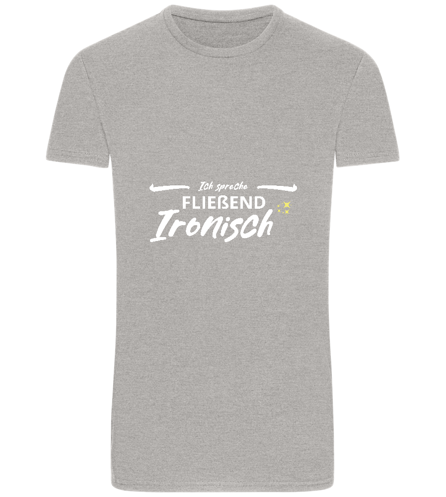 Fluently Ironic Design - Basic Unisex T-Shirt_ORION GREY_front