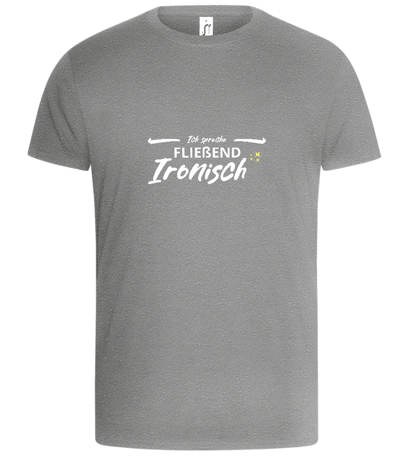 Fluently Ironic Design - Basic Unisex T-Shirt_ORION GREY_front