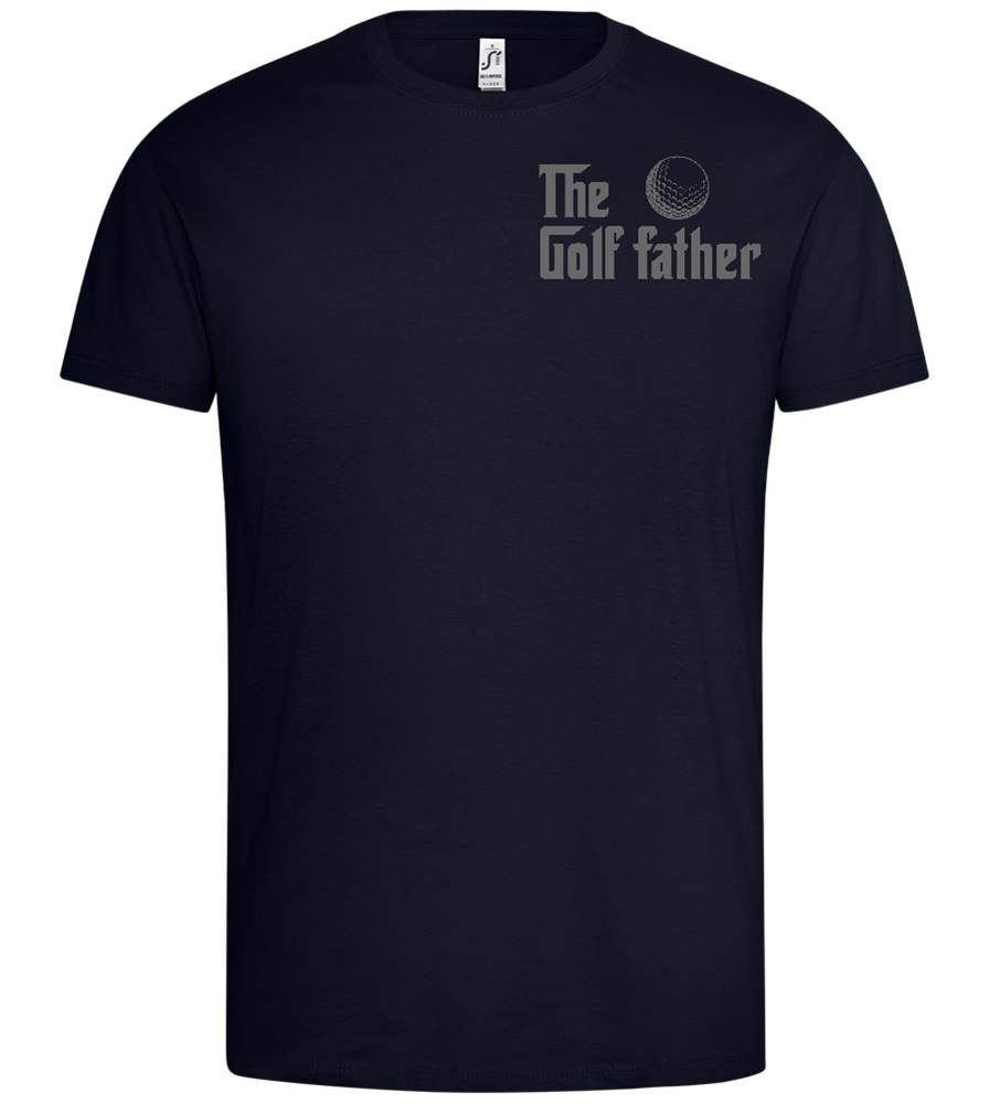 Golf Father Design - Premium men's t-shirt_FRENCH NAVY_front