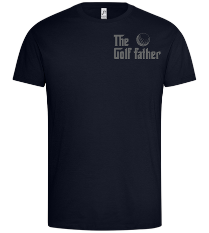 Golf Father Design - Premium men's t-shirt_FRENCH NAVY_front