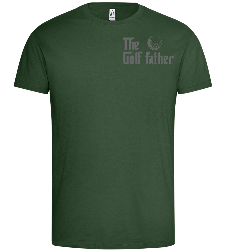 Golf Father Design - Premium men's t-shirt_GREEN BOTTLE_front