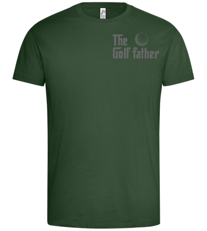 Golf Father Design - Premium men's t-shirt_GREEN BOTTLE_front