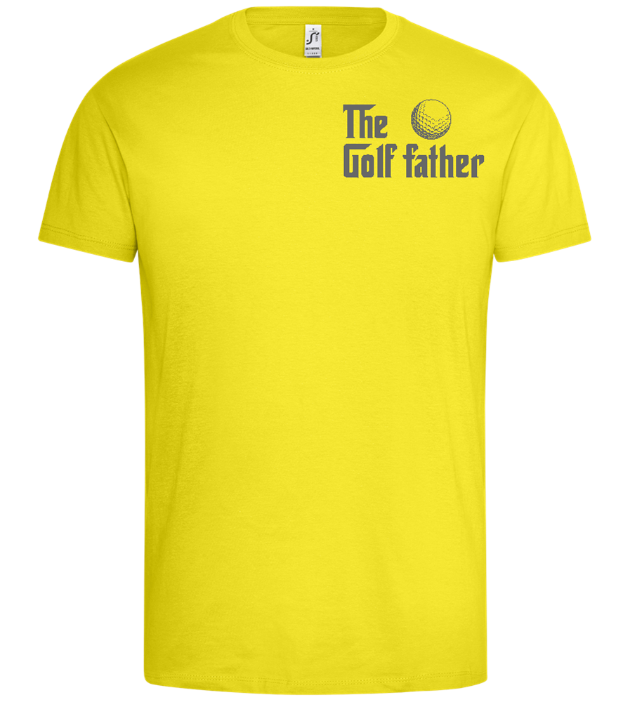 Golf Father Design - Premium men's t-shirt_LEMON_front