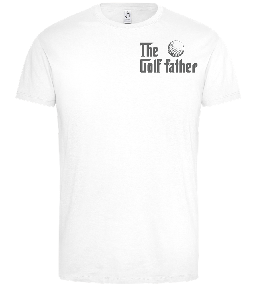 Golf Father Design - Premium men's t-shirt_WHITE_front