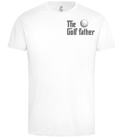 Golf Father Design - Premium men's t-shirt_WHITE_front