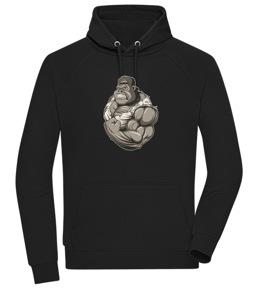 Gorilla Flex Design - Comfort unisex hoodie_BLACK_front