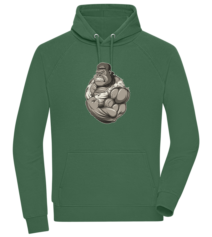 Gorilla Flex Design - Comfort unisex hoodie_GREEN BOTTLE_front