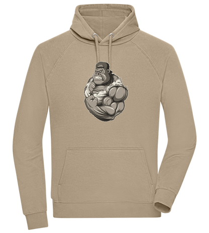 Gorilla Flex Design - Comfort unisex hoodie_KHAKI_front