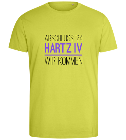 Abschluss '24 Hartz IV Design - Comfort men's fitted t-shirt_GREEN APPLE_front