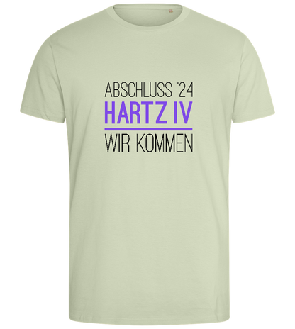 Abschluss '24 Hartz IV Design - Comfort men's fitted t-shirt_SILESTONE_front