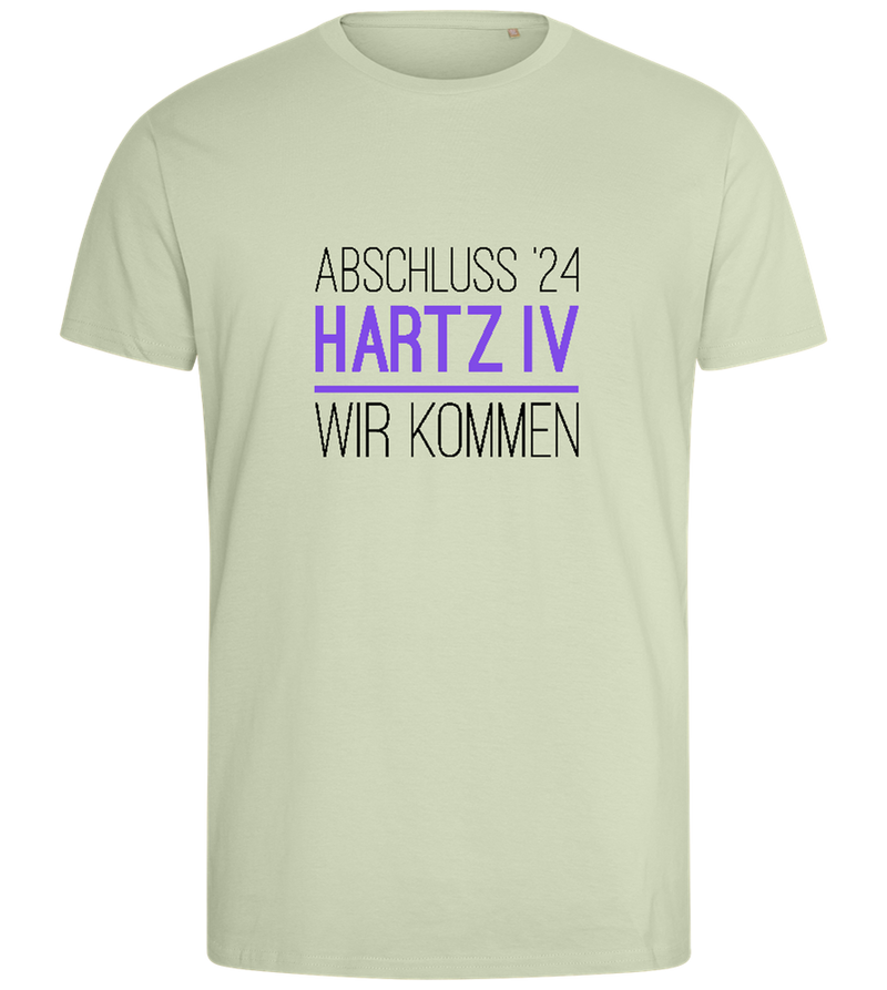 Abschluss '24 Hartz IV Design - Comfort men's fitted t-shirt_SILESTONE_front