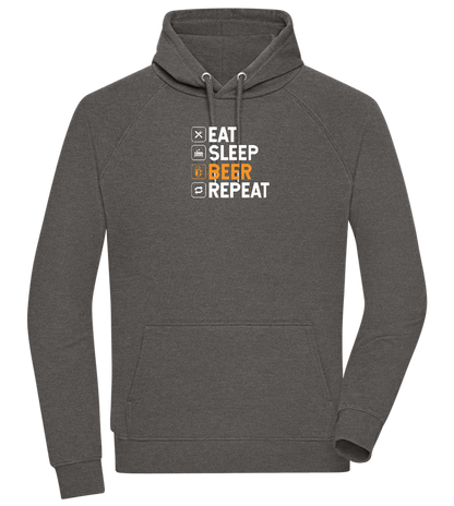 Beer Repeat Design - Comfort unisex hoodie_CHARCOAL CHIN_front