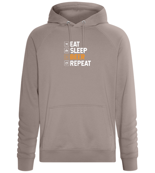 Beer Repeat Design - Comfort unisex hoodie_CHARCOAL CHIN_front