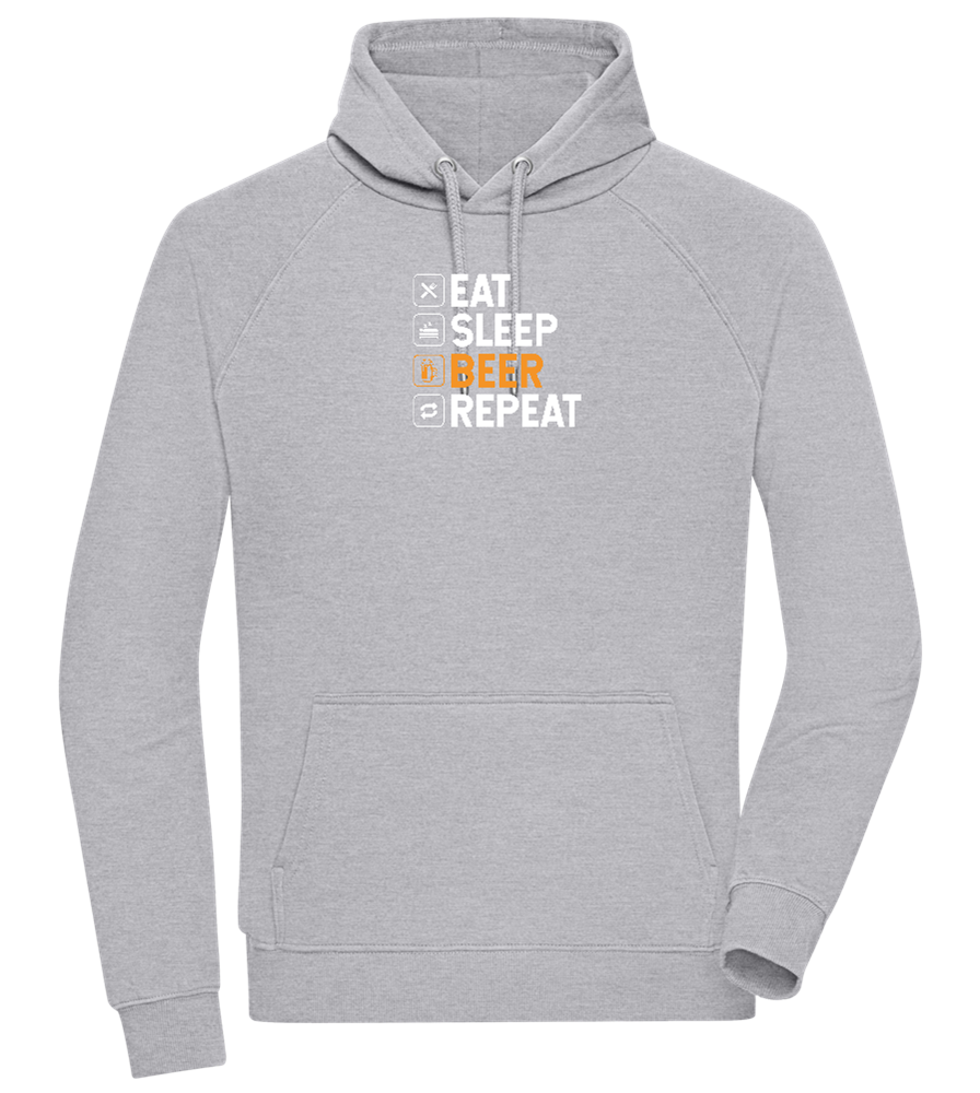 Beer Repeat Design - Comfort unisex hoodie_ORION GREY II_front