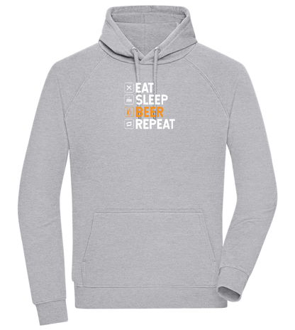 Beer Repeat Design - Comfort unisex hoodie_ORION GREY II_front