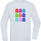 Classic Ghosts Design - Comfort Essential Unisex Sweater_CREAMY BLUE_front