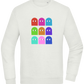 Classic Ghosts Design - Comfort Essential Unisex Sweater_CREAMY GREEN_front