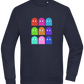 Classic Ghosts Design - Comfort Essential Unisex Sweater_FRENCH NAVY_front