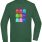 Classic Ghosts Design - Comfort Essential Unisex Sweater_GREEN BOTTLE_front