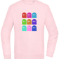 Classic Ghosts Design - Comfort Essential Unisex Sweater_LIGHT PEACH ROSE_front