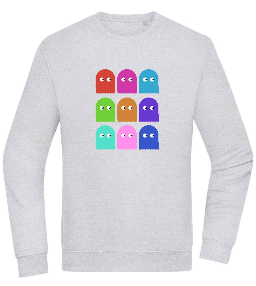 Classic Ghosts Design - Comfort Essential Unisex Sweater_ORION GREY II_front