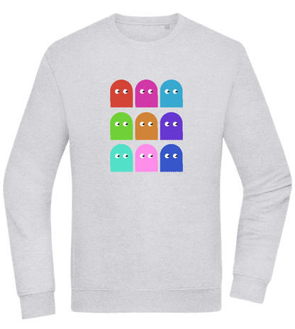 Classic Ghosts Design - Comfort Essential Unisex Sweater_ORION GREY II_front