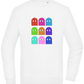 Classic Ghosts Design - Comfort Essential Unisex Sweater_WHITE_front