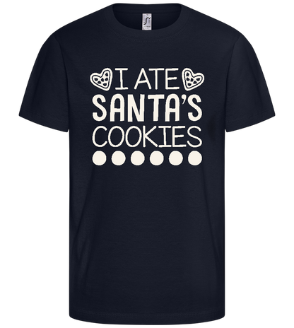 Santa's Cookies Design - Comfort kids fitted t-shirt_FRENCH NAVY_front