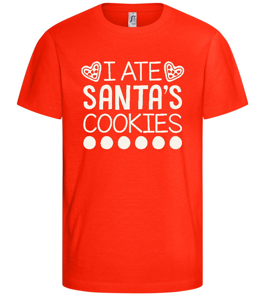 Santa's Cookies Design - Comfort kids fitted t-shirt_RED_front