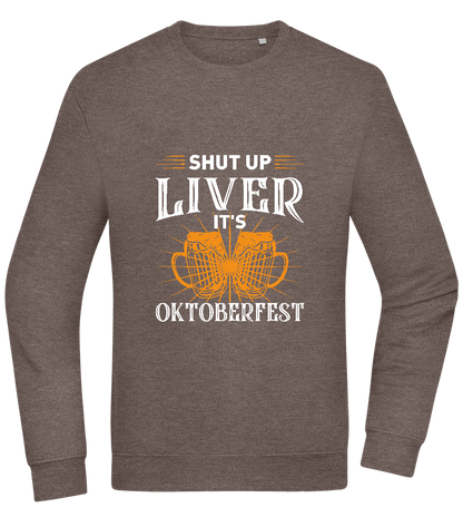 Shut Up Liver It's Oktoberfest Design - Comfort Essential Unisex Sweater_CHARCOAL CHIN_front