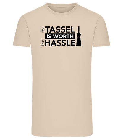 Worth The Hassle Design - Comfort men's fitted t-shirt_SILESTONE_front