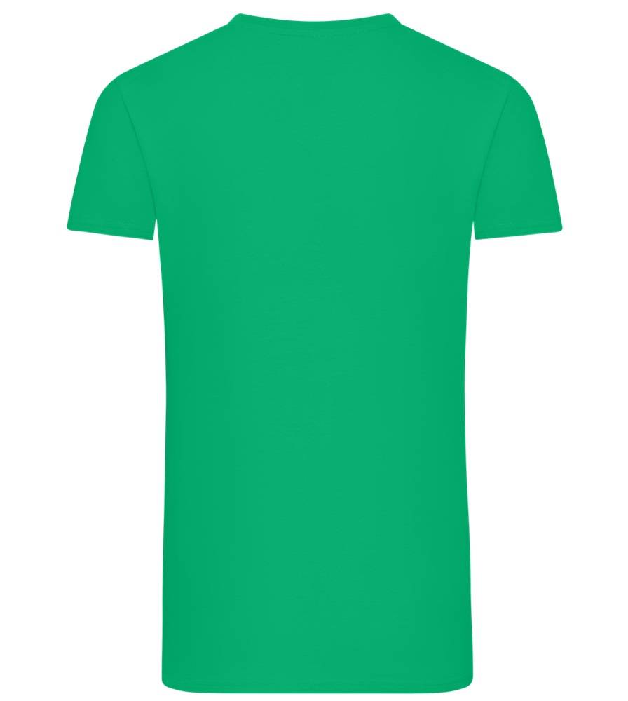 Worth The Hassle Design - Comfort men's fitted t-shirt_MEADOW GREEN_back