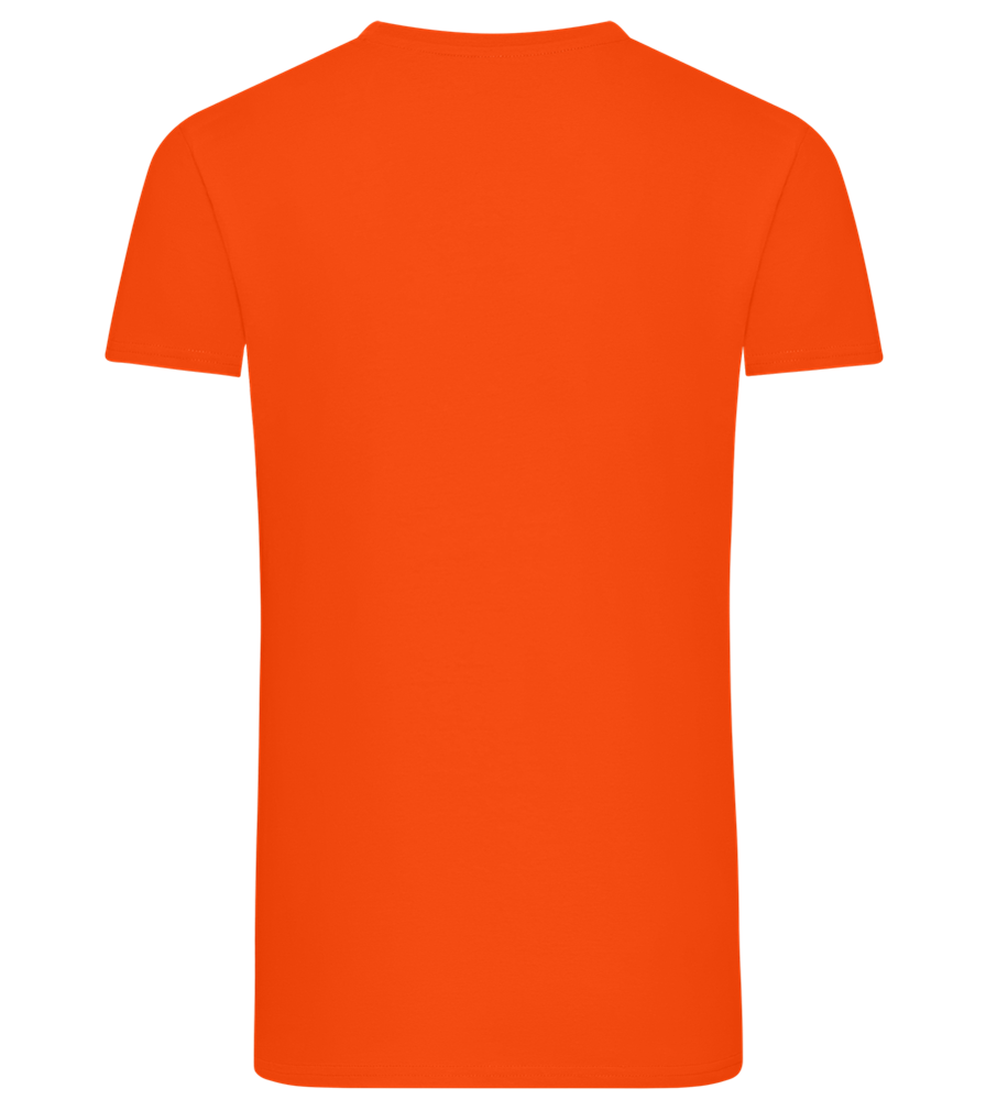Worth The Hassle Design - Comfort men's fitted t-shirt_ORANGE_back