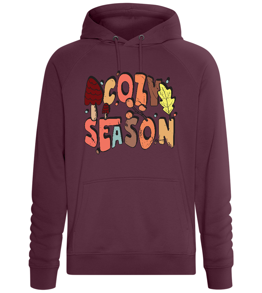 Cozy Season Autumn Design - Comfort unisex hoodie_BORDEAUX_front