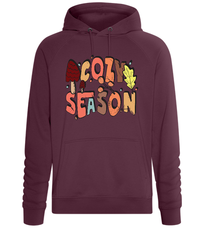 Cozy Season Autumn Design - Comfort unisex hoodie_BORDEAUX_front