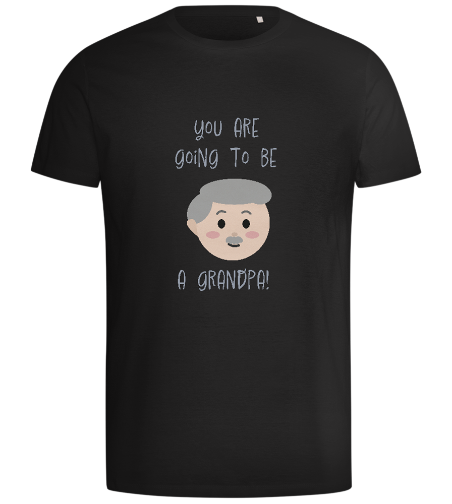 Grandpa To Be Design - Comfort men's t-shirt_DEEP BLACK_front