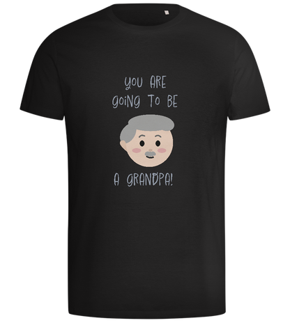 Grandpa To Be Design - Comfort men's t-shirt_DEEP BLACK_front