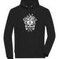 Skull With Flames Design - Comfort unisex hoodie_BLACK_front