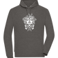 Skull With Flames Design - Comfort unisex hoodie_CHARCOAL CHIN_front