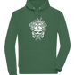 Skull With Flames Design - Comfort unisex hoodie_GREEN BOTTLE_front