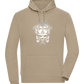 Skull With Flames Design - Comfort unisex hoodie_KHAKI_front