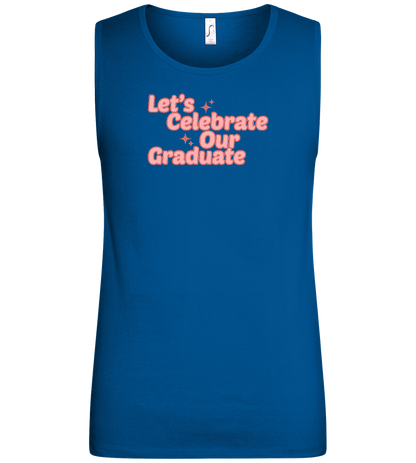 Let's Celebrate Our Graduate Design - Basic men's tank top_ROYAL_front